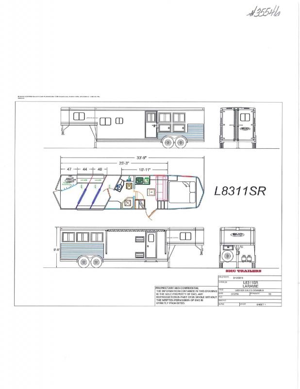 2023 New 3 Horse SMC SL8311DR Gooseneck With 11' Living Quarters Horse Trailer 2023 New 3 Horse SMC SL8311DR Gooseneck With 11' Living Quarters Horse Trailer