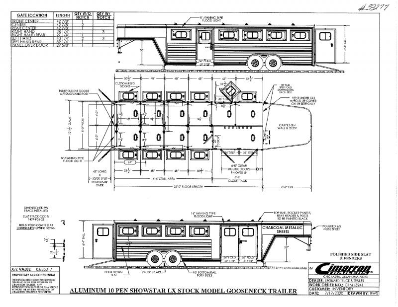 2021 CIMARRON GOOSENECK STOCK TRAILER 2021 CIMARRON GOOSENECK STOCK TRAILER