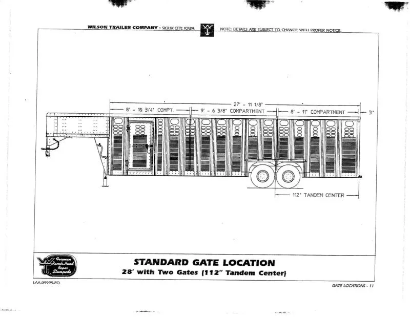 2026 Wilson Trailer Company PSGN-5728 Stock / Stock Combo Trailer
