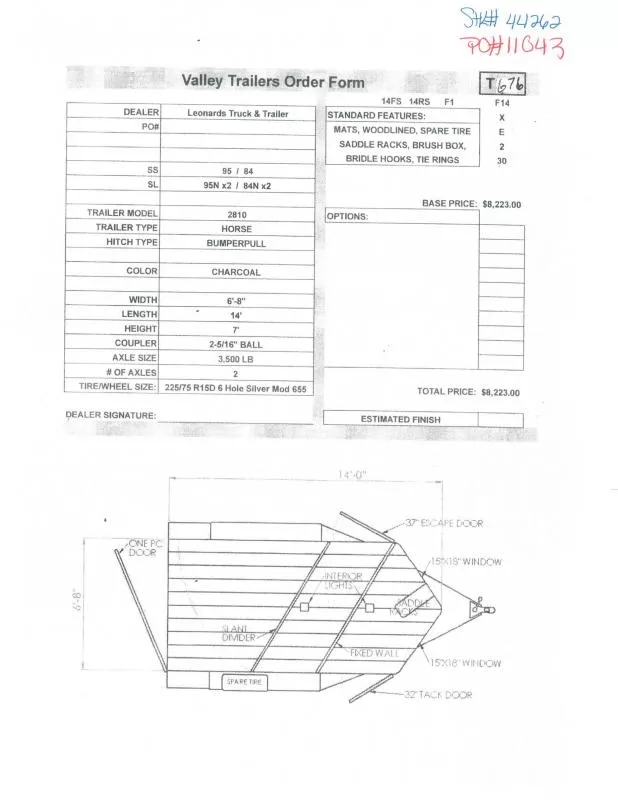 new Horse Trailers Valley Trailers  for sale, in North Jackson, OH Thumbnail 19
