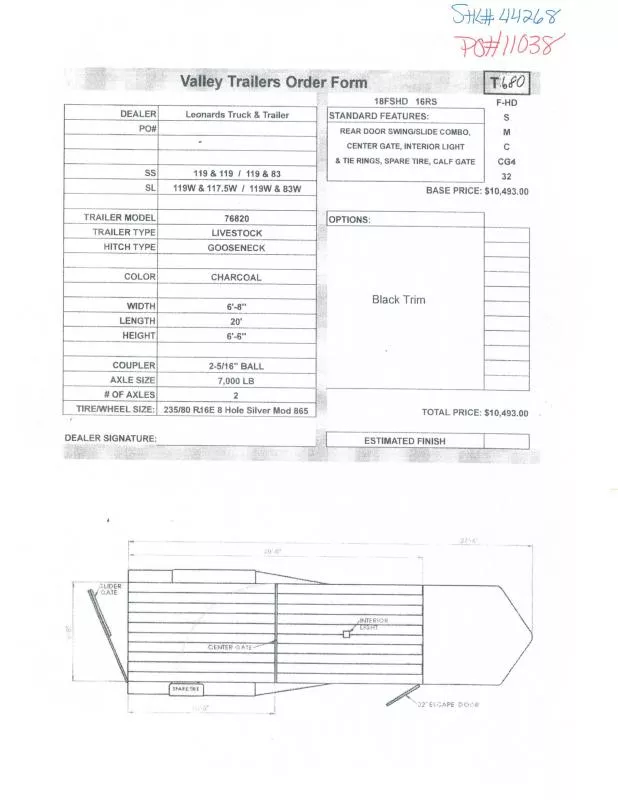 new Stock / Stock Combo Trailers Valley Trailers  for sale, in North Jackson, OH Thumbnail 2