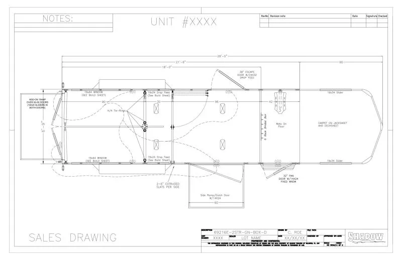 2026 Shadow Trailers 69216E-2STR-GN-BOX-D Horse Trailer