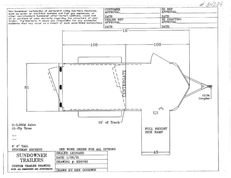 2021 18' SUNDOWNER BUMPER PULL STOCK TRAILER 2021 18' SUNDOWNER BUMPER PULL STOCK TRAILER