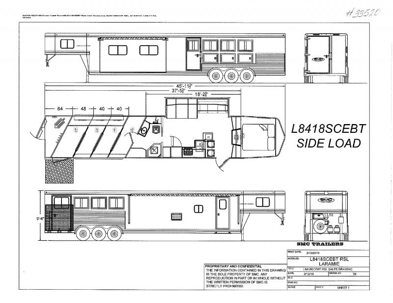 2021 4 HORSE SMC 4 HORSE GOOSENECK WITH LIVING QUARTERS 2021 4 HORSE SMC 4 HORSE GOOSENECK WITH LIVING QUARTERS