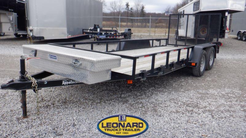 2020 Used 18' Appalachian Light Duty Bumper Pull Utility Trailer 2020 Used 18' Appalachian Light Duty Bumper Pull Utility Trailer