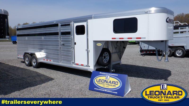 2021 24' CIMARRON GOOSENECK STOCK COMBO TRAILER 2021 24' CIMARRON GOOSENECK STOCK COMBO TRAILER