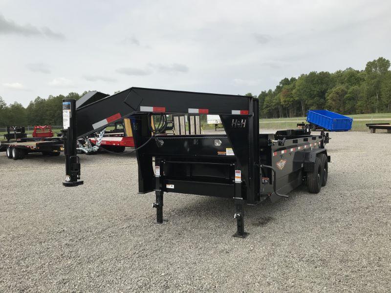 2021 16' H&H GOOSENECK DUMP TRAILER 2021 16' H&H GOOSENECK DUMP TRAILER