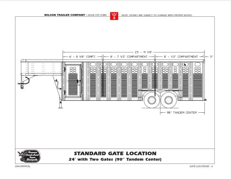 2026 Wilson Trailer Company PSGN-5724 Stock / Stock Combo Trailer