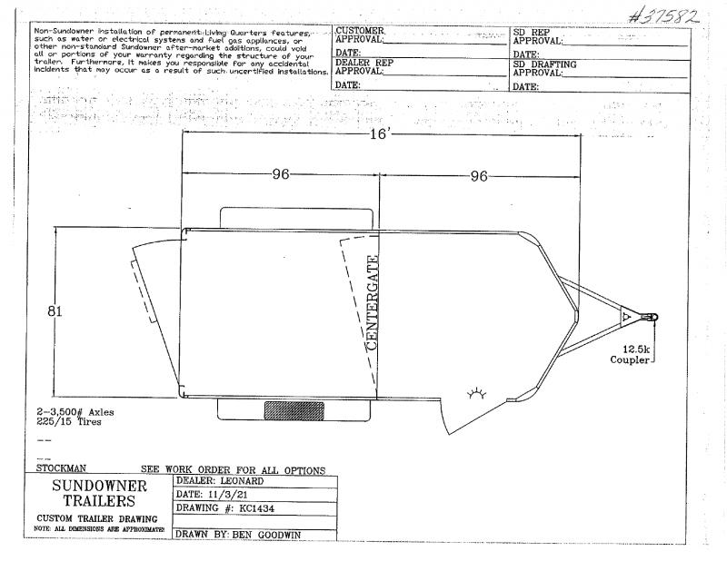 2022 NEW 6X16 SUNDOWNER STOCKMAN BUMPER PULL STOCK TRAILER 2022 NEW 6X16 SUNDOWNER STOCKMAN BUMPER PULL STOCK TRAILER