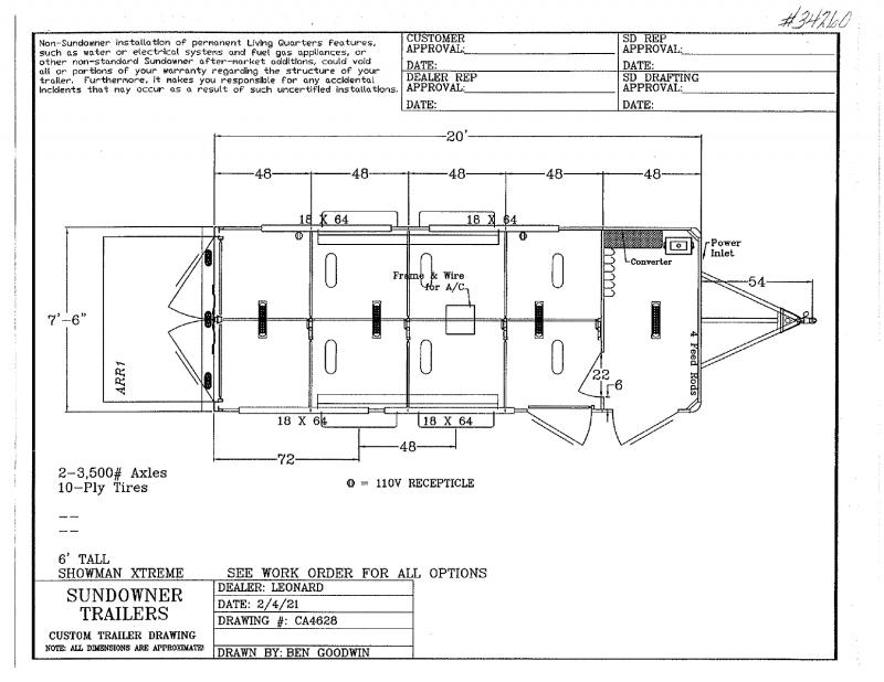 2021 20' SUNDOWNER BUMPER PULL STOCK TRAILER 2021 20' SUNDOWNER BUMPER PULL STOCK TRAILER