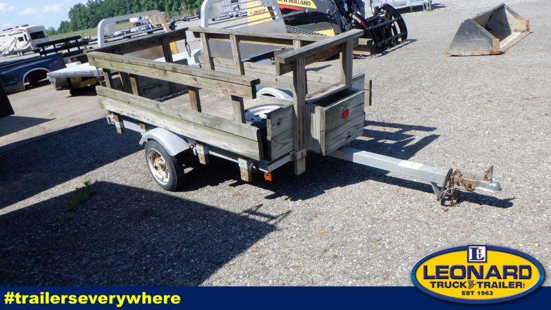 1985 Used Steel 4x8 Single Axle Utility Trailer. 1985 Used Steel 4x8 Single Axle Utility Trailer.