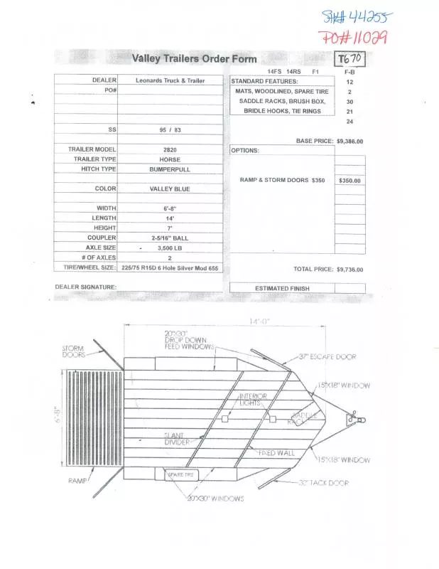 new Horse Trailers Valley Trailers  for sale, in North Jackson, OH Thumbnail 2