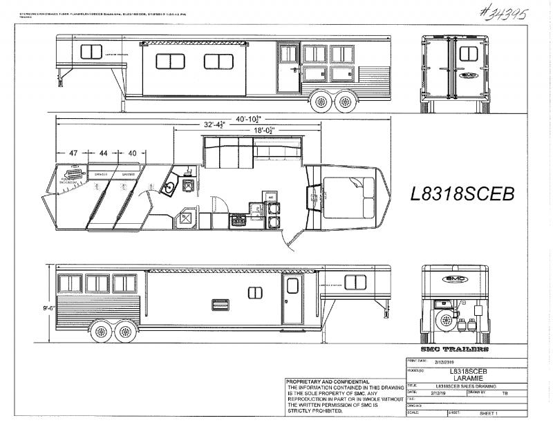 2022 3 HORSE SMC GOOSENECK W/LIVING QUARTERS HORSE TRAILER 2022 3 HORSE SMC GOOSENECK W/LIVING QUARTERS HORSE TRAILER