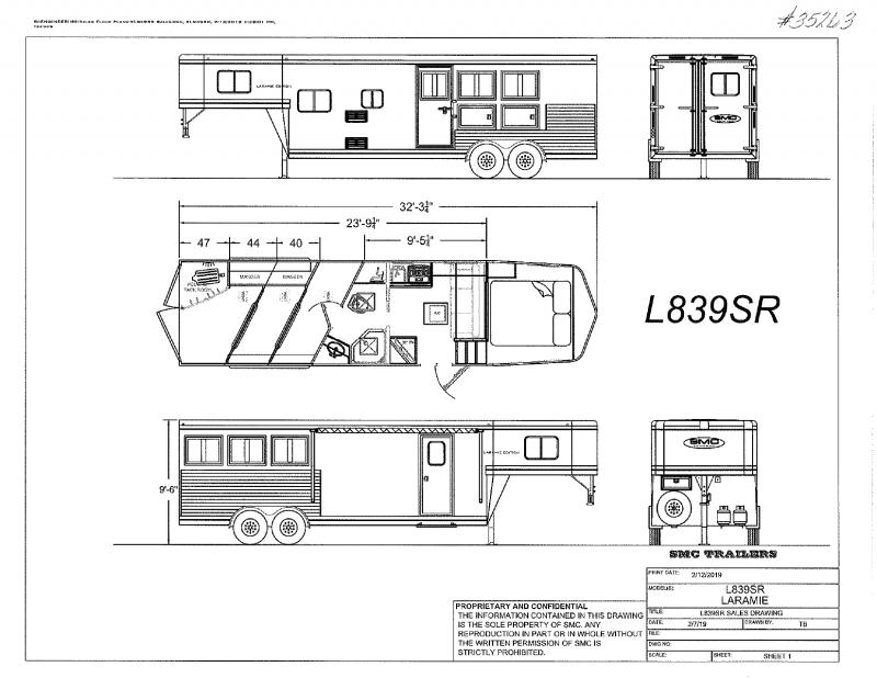 2021 3 HORSE SMC GOOSENECK WITH LIVING QUARTERS 2021 3 HORSE SMC GOOSENECK WITH LIVING QUARTERS