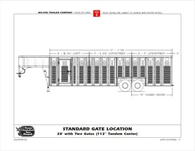 2026 Wilson Trailer Company PSGN-5728 Stock / Stock Combo Trailer