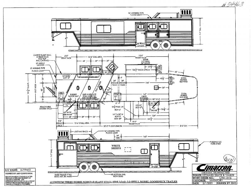 2022 NEW 3 HORSE SLANT STALL SIDE LOAD CIMARRON GOOSENECK W ...