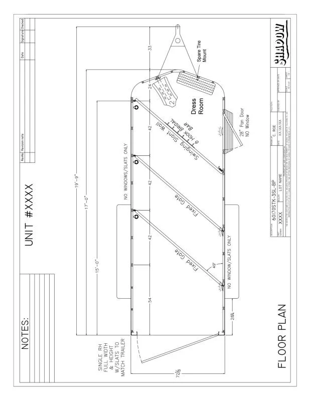 2026 Shadow Trailers 60170STK-3SL-BP Horse Trailer