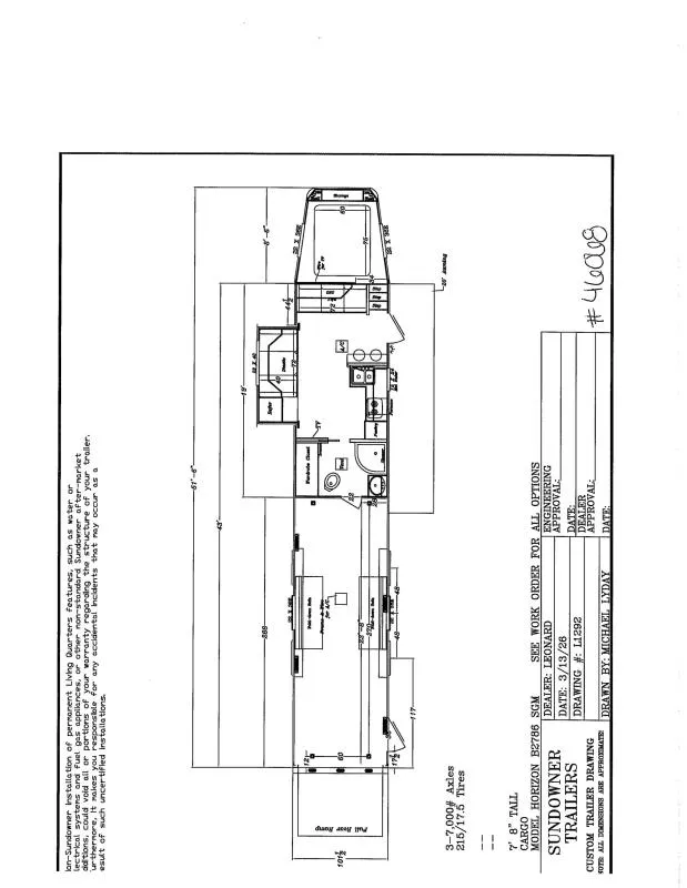 2027 Sundowner Trailers 2786SGM Toy Hauler