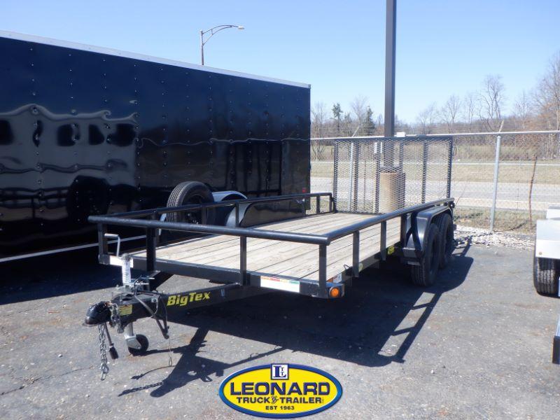 2018 Used 16' Big Tex 45SS-16 Bumper Pull Tandem Axle Utility Trailer 2018 Used 16' Big Tex 45SS-16 Bumper Pull Tandem Axle Utility Trailer