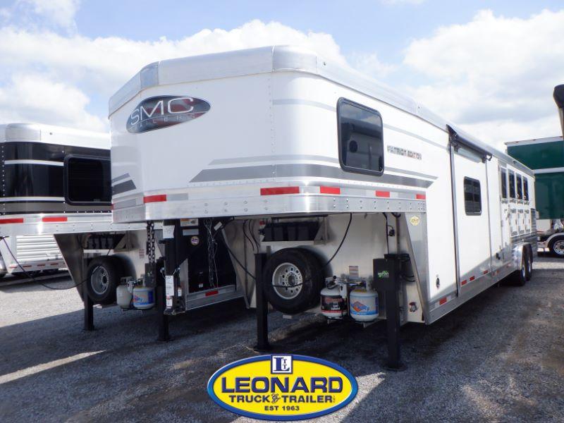2023 New 4 Horse SMC SP8413SSR Patriot Gooseneck With 13' Living Quarters Horse Trailer 2023 New 4 Horse SMC SP8413SSR Patriot Gooseneck With 13' Living Quarters Horse Trailer