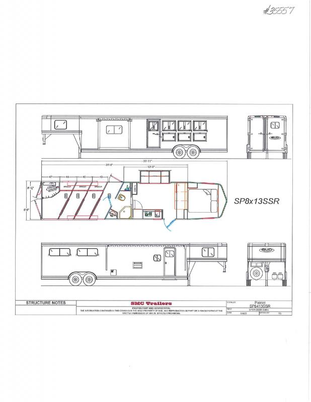 2023 New 4 Horse SMC SP8413SSR Patriot Gooseneck With 13' Living Quarters Horse Trailer 2023 New 4 Horse SMC SP8413SSR Patriot Gooseneck With 13' Living Quarters Horse Trailer