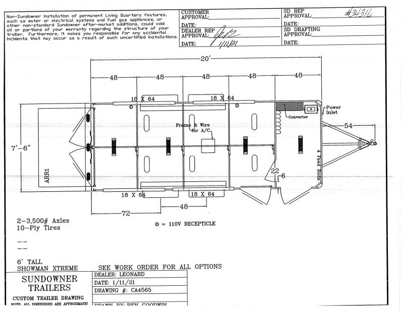 2021 20' SUNDOWNER BUMPER PULL STOCK TRAILER 2021 20' SUNDOWNER BUMPER PULL STOCK TRAILER