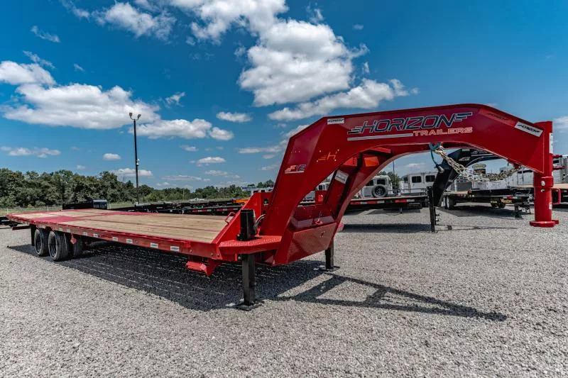 2025 Horizon Trailers FYZ 34'X102"X34" GN 12K 2A FLATDECK HYD DOVETAIL Equipment Trailer