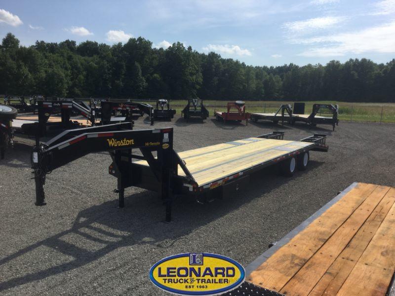Used 2017 30' Winton Gooseneck Flatbed Equipment Trailer Used 2017 30' Winton Gooseneck Flatbed Equipment Trailer