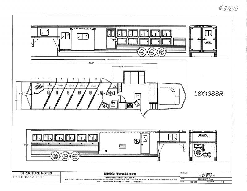 2021 6 HORSE SMC GOOSENECK W/LIVING QUARTERS HORSE TRAILER 2021 6 HORSE SMC GOOSENECK W/LIVING QUARTERS HORSE TRAILER