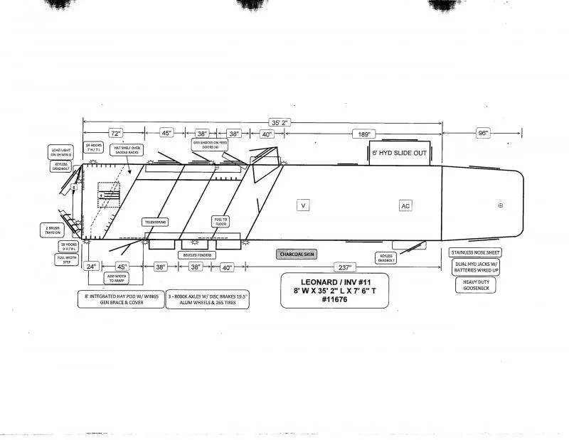 2026 Bloomer B4GS237 Horse Trailer