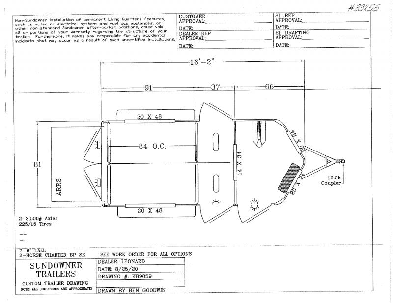 2021 2 HORSE SUNDOWNER BUMPER PULL W/DRESS HORSE TRAILER 2021 2 HORSE SUNDOWNER BUMPER PULL W/DRESS HORSE TRAILER
