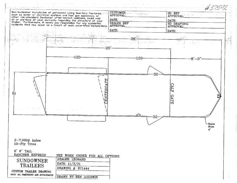2022 NEW 6X20 SUNDOWNER RANCHER GOOSENECK STOCK TRAILER 2022 NEW 6X20 SUNDOWNER RANCHER GOOSENECK STOCK TRAILER