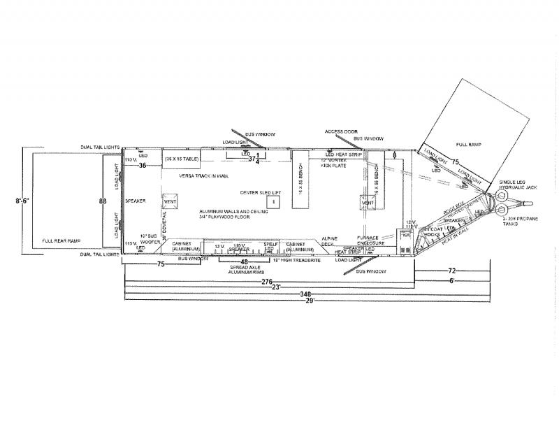 2021 LOGAN COACH 8.5'X29' BUMPER PULL SNOWMOBILE ATV TRAILER. 2021 LOGAN COACH 8.5'X29' BUMPER PULL SNOWMOBILE ATV TRAILER.