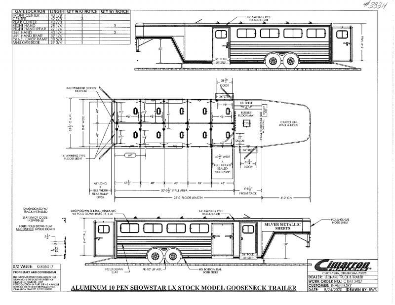 2021 CIMARRON GOOSENECK STOCK TRAILER 2021 CIMARRON GOOSENECK STOCK TRAILER