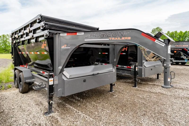 2026 Horizon Trailers RDZ GN 14' 15.7K TA HOIST ROLL OFF DUMP TRAILER Dump Trailer