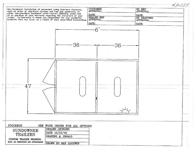 2021 6' SUNDOWNER STOCKBOX 2021 6' SUNDOWNER STOCKBOX