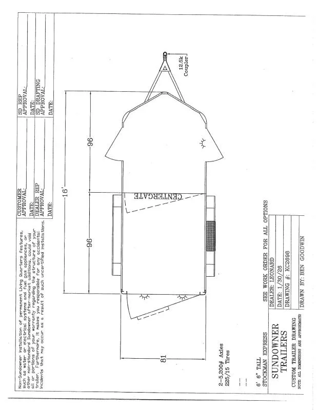 2027 Sundowner Trailers STOCKMAN16BPXP Stock / Stock Combo Trailer