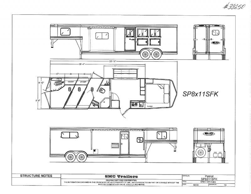 2021 3 HORSE SMC GOOSENCK WITH LIVING QUARTERS 2021 3 HORSE SMC GOOSENCK WITH LIVING QUARTERS