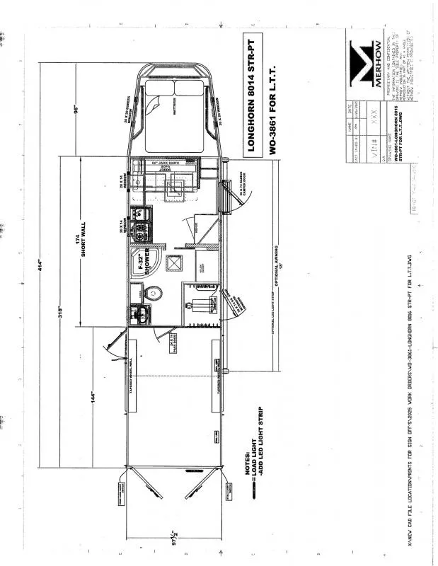 2025 Merhow Trailers STOCK COMBO NON-STANDARD FLOOR PLAN Stock / Stock Combo Trailer