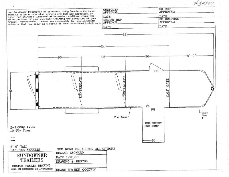 2021 24' SUNDOWNER GOOSENECK STOCK TRAILER 2021 24' SUNDOWNER GOOSENECK STOCK TRAILER