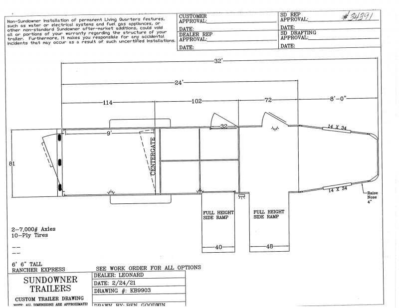 2021 24' SUNDOWNER GOOSENECK STOCK TRAILER 2021 24' SUNDOWNER GOOSENECK STOCK TRAILER