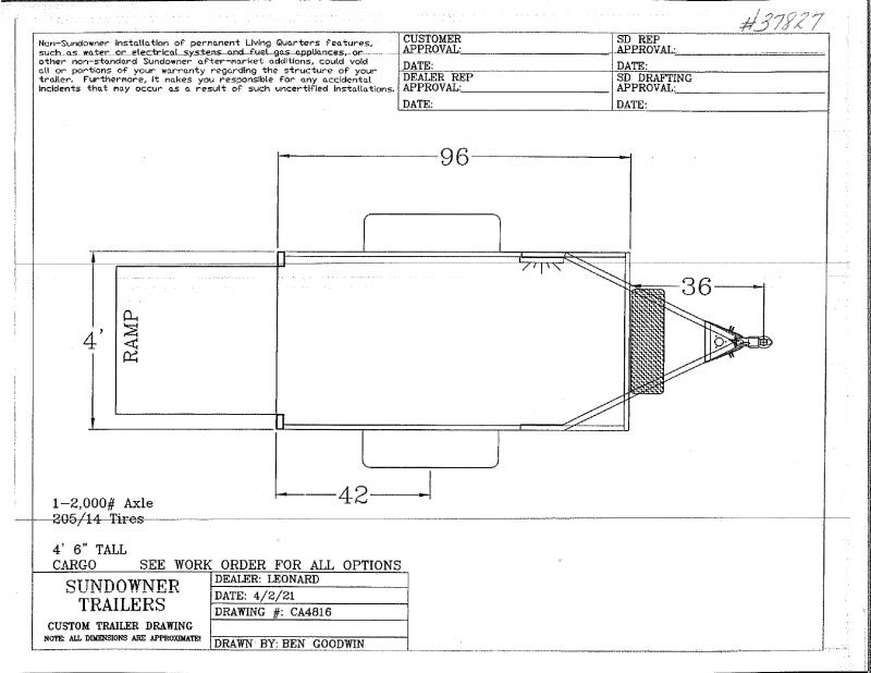 2022 NEW 4X8 SUNDOWNER MINIGO BUMPER PULL ENCLOSED CARGO TRAILER 2022 NEW 4X8 SUNDOWNER MINIGO BUMPER PULL ENCLOSED CARGO TRAILER
