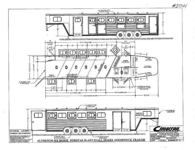 2022 Cimarron Trailers NS6G Horse Trailer 2022 Cimarron Trailers NS6G Horse Trailer