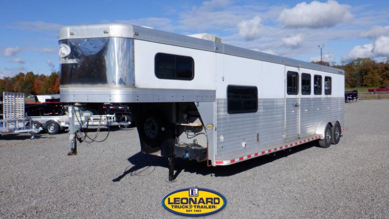 Used 2007 Blue Ribbon 4 Horse Slant Load Gooseneck With 10' Living Quarters Horse Trailer Used 2007 Blue Ribbon 4 Horse Slant Load Gooseneck With 10' Living Quarters Horse Trailer