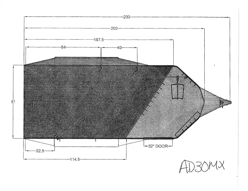2026 Trails West AD30MX Horse Trailer