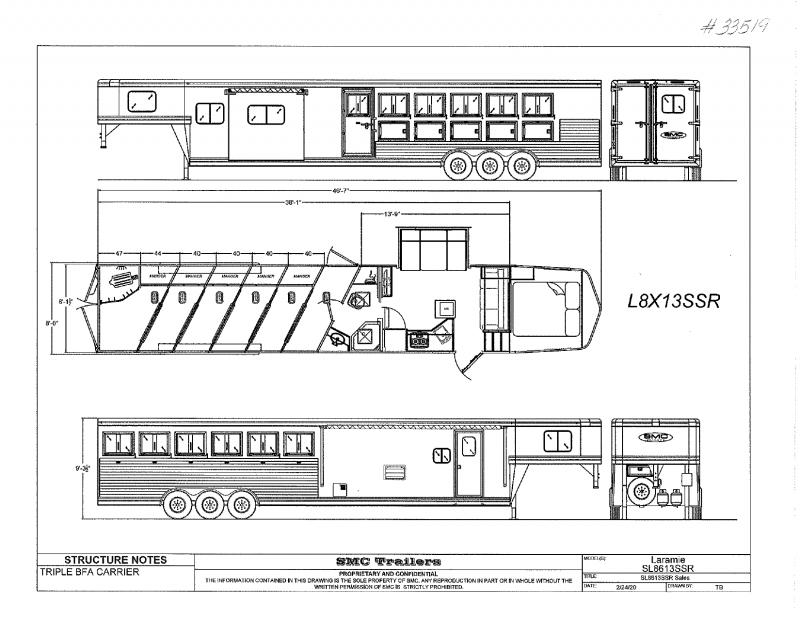 2021 6 HORSE SMC GOOSENECK WITH LIVING QUARTERS 2021 6 HORSE SMC GOOSENECK WITH LIVING QUARTERS