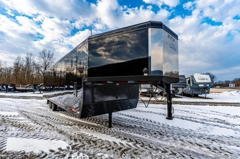 2026 Trails West Manufacturing RPM 28' GN Snowmobile Trailer