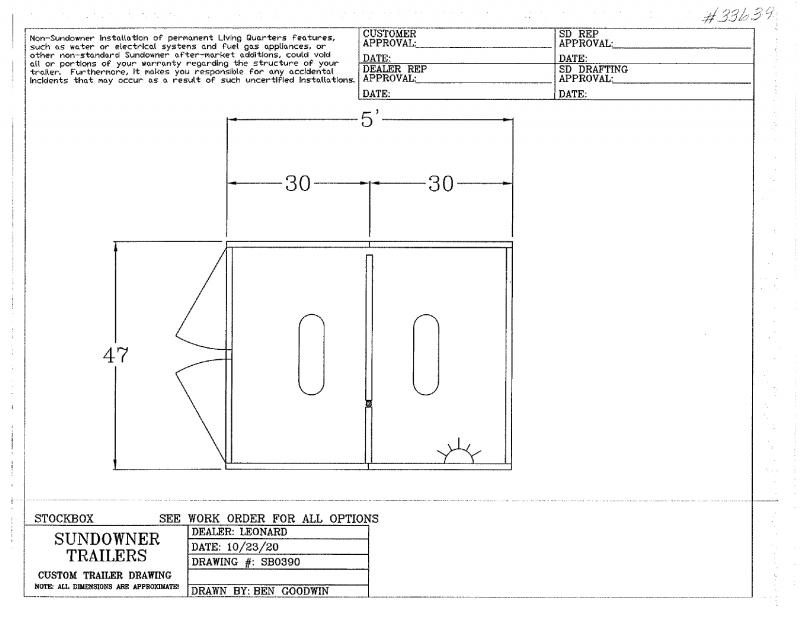 2021 5' SUNDOWNER STOCKBOX 2021 5' SUNDOWNER STOCKBOX