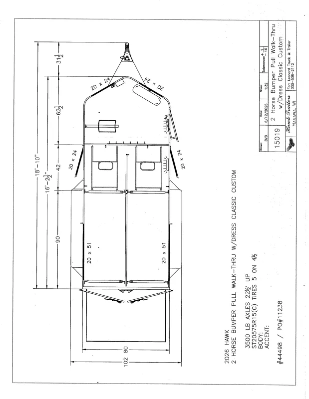 new Horse Trailers Hawk Trailers  for sale, in North Jackson, OH Thumbnail 20