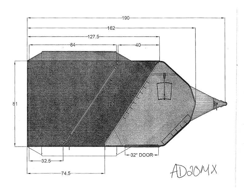 2025 Trails West AD20MX Horse Trailer
